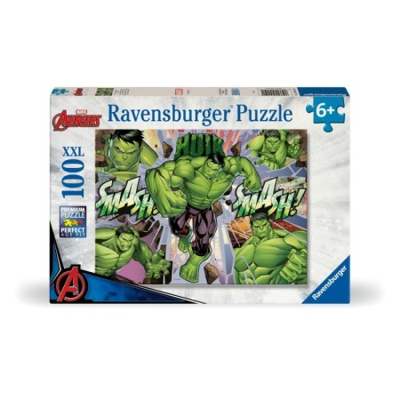 Ravensburger - Puzzle Marvel Hulk 100 piese XXL Ravensburger - 1